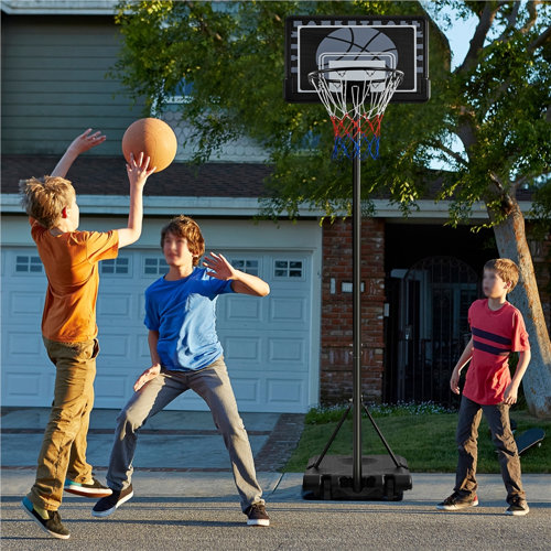 Yaheetech Height Adjustable Metal Portable FullSize Basketball Hoop